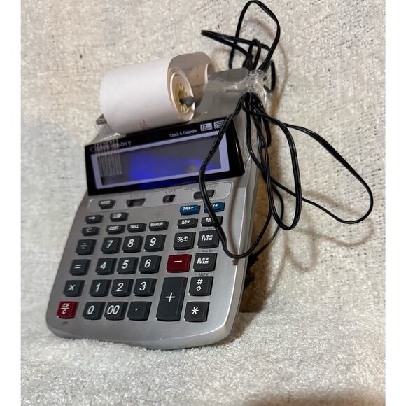 Cannon P23-DHV Printing Calculator Clock Calendar - Picture 2 of 4